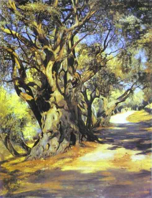 Henryk Siemiradzki. Road from Rome to Albano.