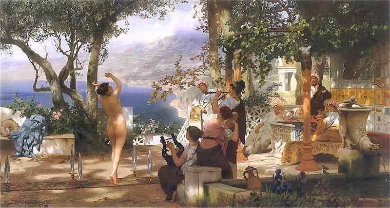 Henryk Siemiradzki. Dance Amongst Daggers.