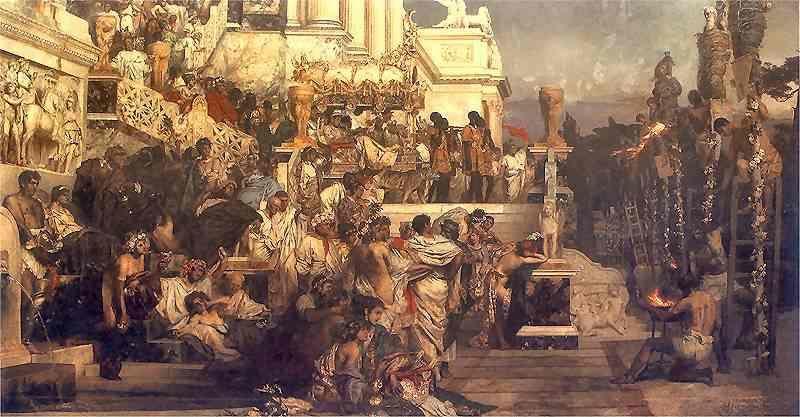 Henryk Siemiradzki. Leading Light of Christianity. Nero's Torches.