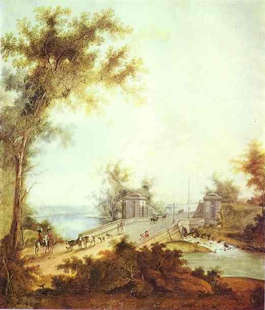 Semion Shchedrin. The Stone Bridge by Connetable Square at Gatchina.