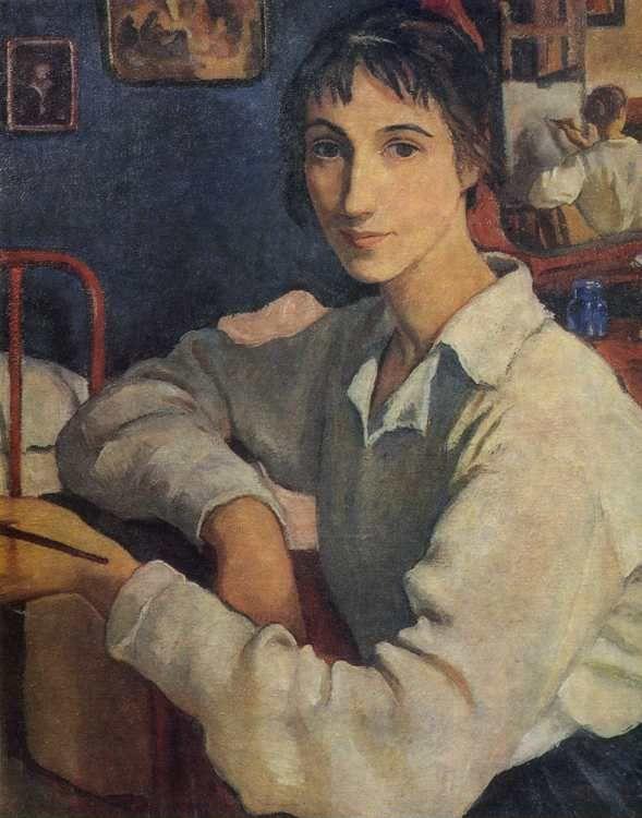 Self-Portrait in a White Blouse.