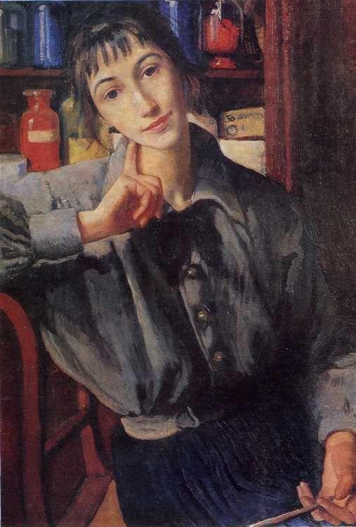 Self-Portrait with a Brush.