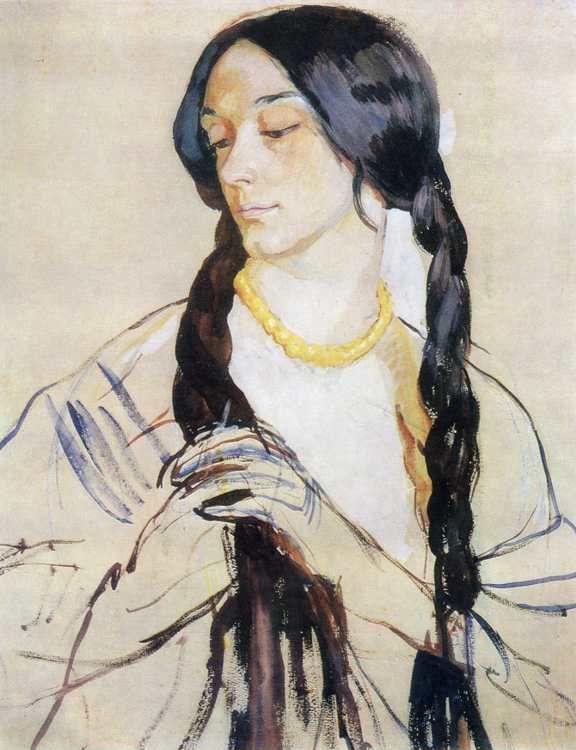 Portrait of Olga Lanceray, Study.
