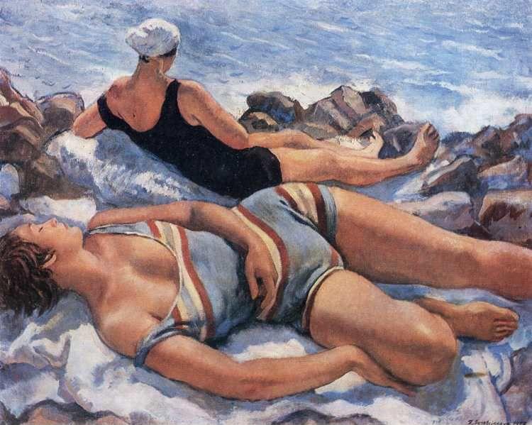 Beach Scene.