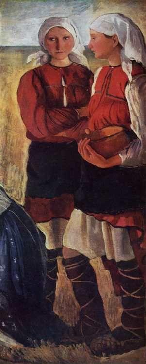 Two Peasant Lasses.