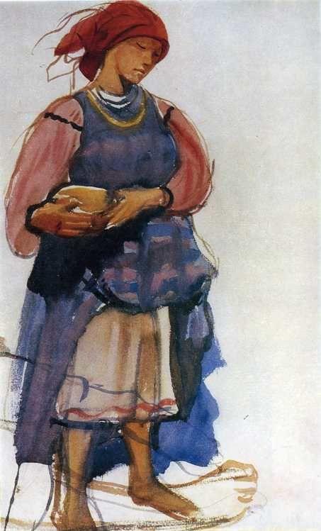 Peasant Woman. Study.