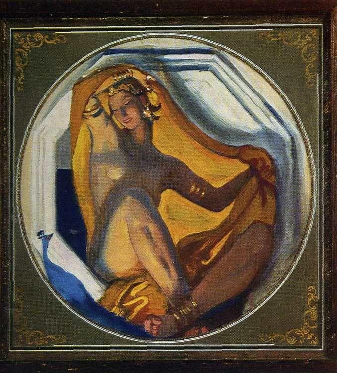 Siam. Sketch for mural decoration of the Kazan Railway Station in Moscow.