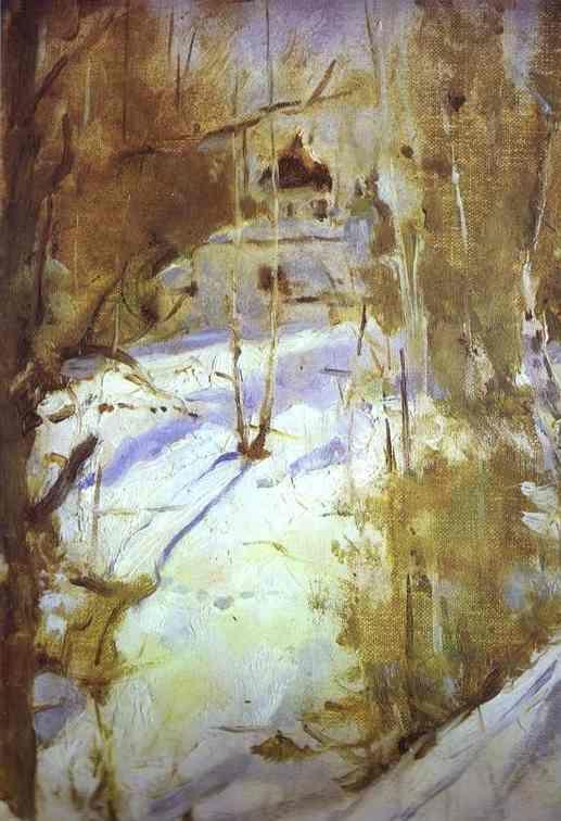 Valentin Serov. Winter in Abramtsevo. The Church.