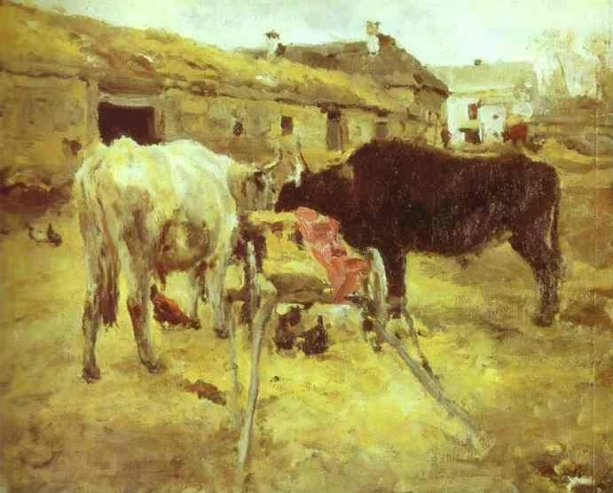 Valentin Serov. Bullocks.