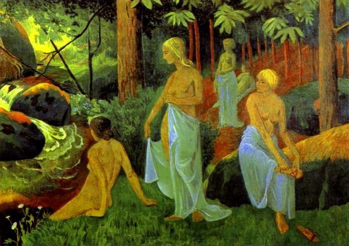 Paul Sérusier. Bathers with White Veils.