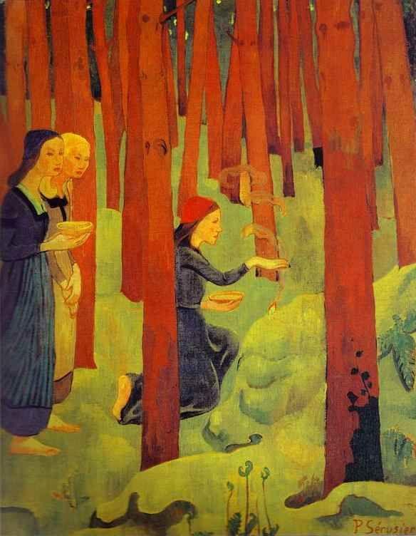 Paul Sérusier. Incantation or The Sacred Forest/L'Incantation ou Le Bois Sacré.