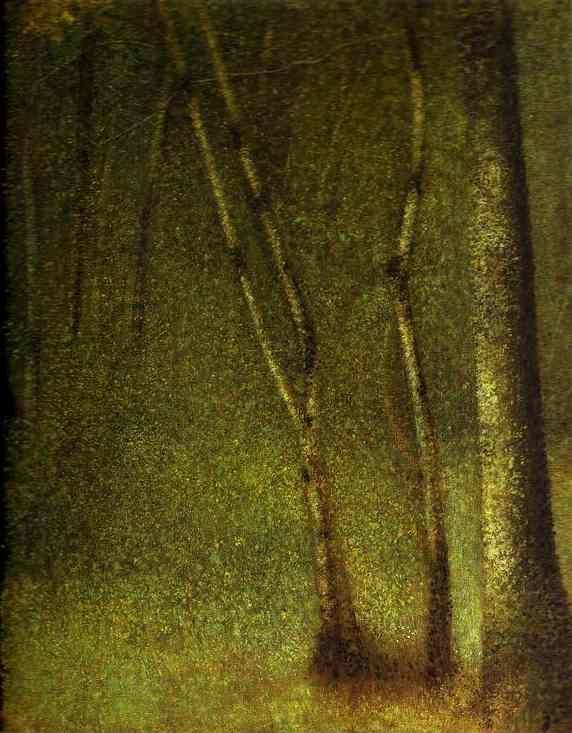 Georges Seurat. The Forest at Pontaubert.