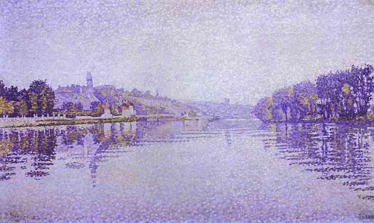 Paul Signac. River's Edge; The Siene at Herblay.