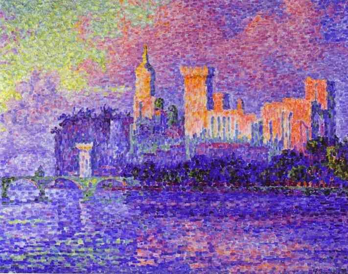 Paul Signac. The Papal Palace, Avignon.