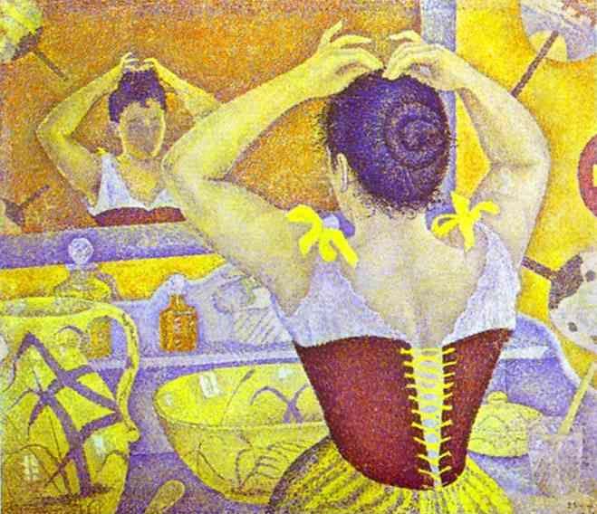 Paul Signac. Woman Taking up Her Hair.