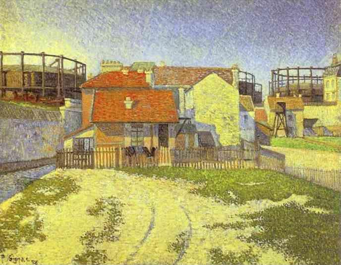 Paul Signac. Gas Tanks at Clichy.