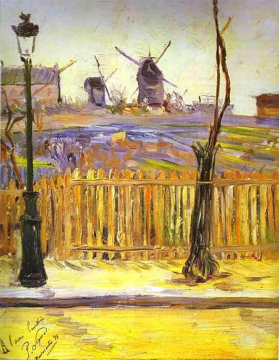 Paul Signac. Rue Caulaincourt: Mills on Montmarte.