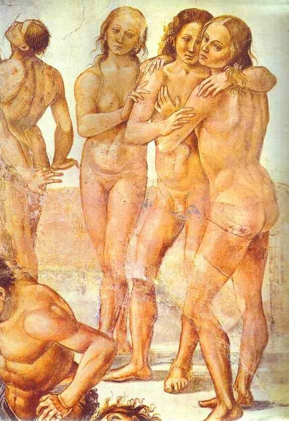 Luca Signorelli. Resurrection of the Dead. Detail.