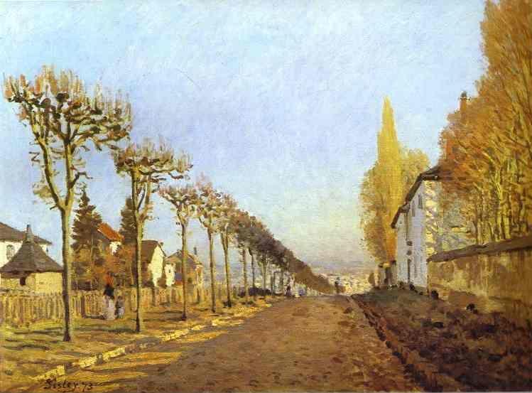 Alfred Sisley. Chemin de la Machine, Louveciennes.