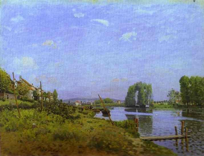 Alfred Sisley. The Island of Saint-Denis.