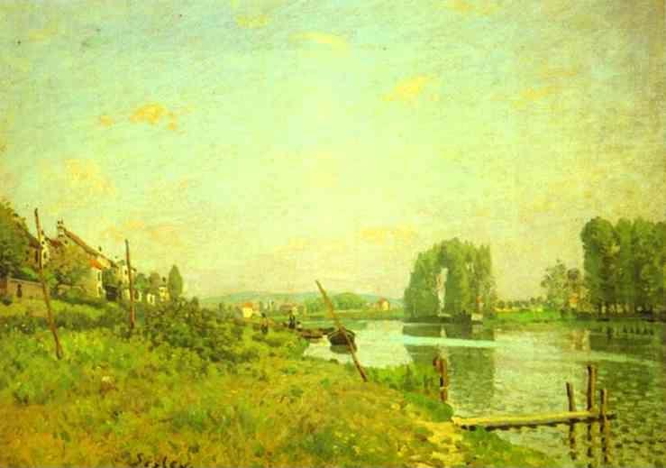 Alfred Sisley. The Ile Saint-Denis.