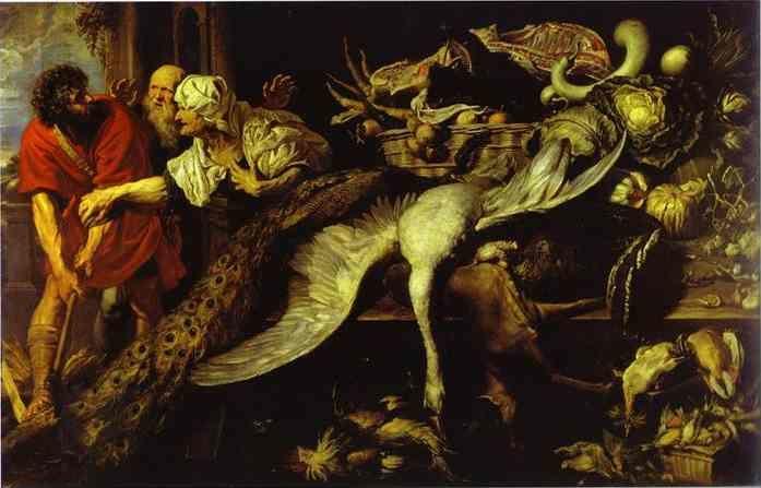 Frans Snyders and Peter Paul Rubens. Philomenes Recognized by the Old Woman.