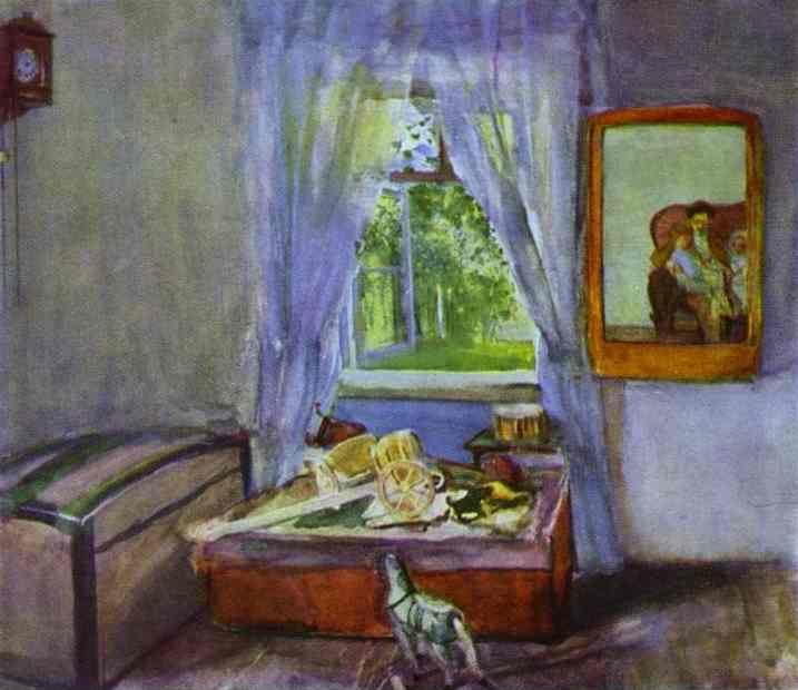 Constantin Somov. In the Nursery.
