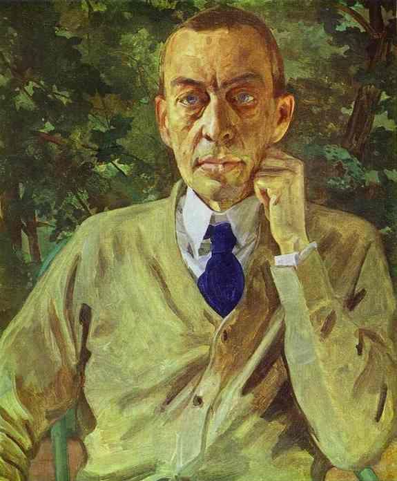 Portrait of the Composer Sergey Rahmaninov.