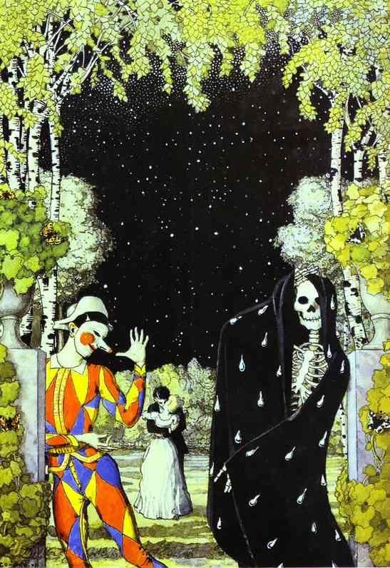 Harlequin and Death.