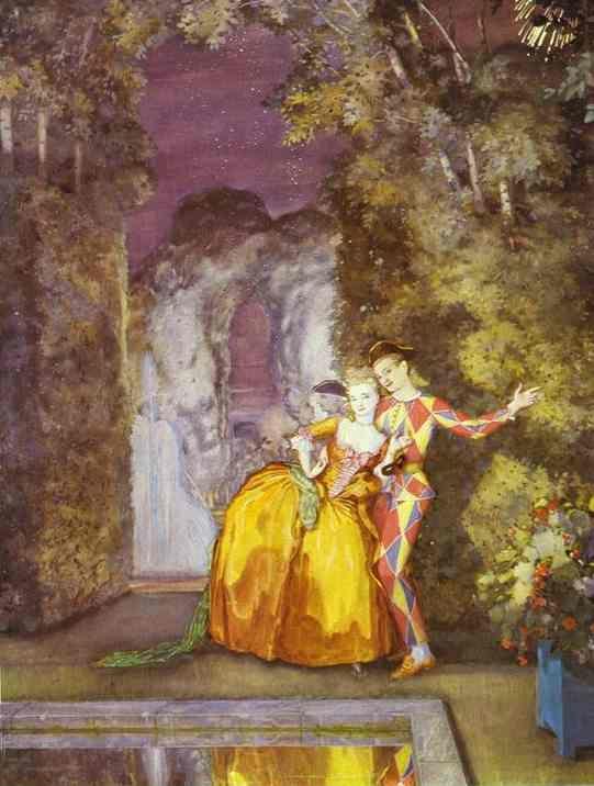 Lady and Harlequin.