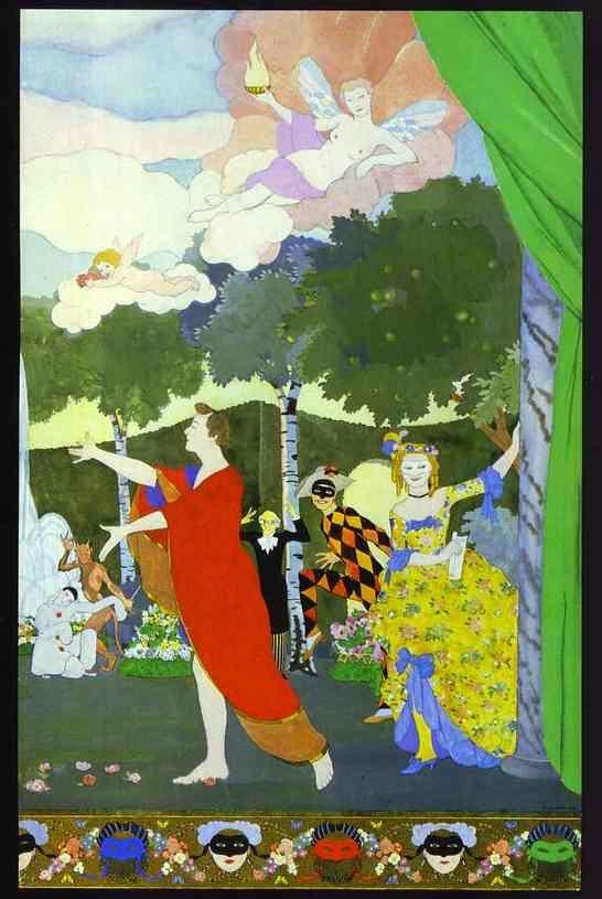 Curtain design for Moscow Free Theater.