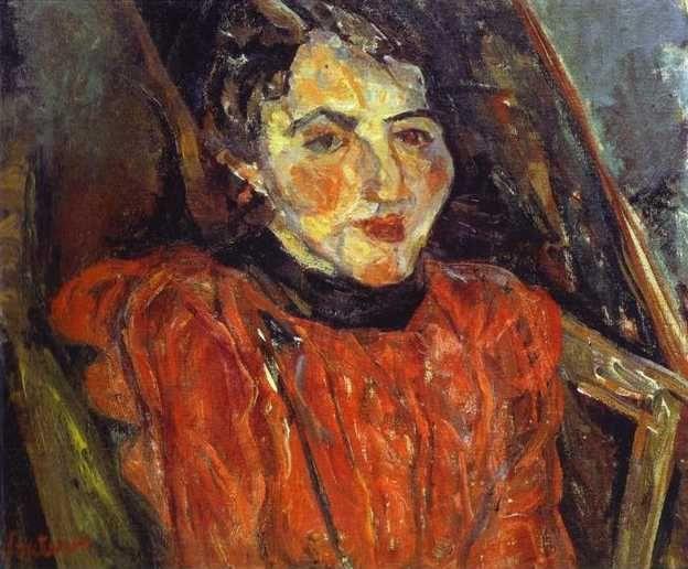 Chaim Soutine. Portrait of Madame X (Portrait Rose)/Portrait de Madame X (Portrait rose).