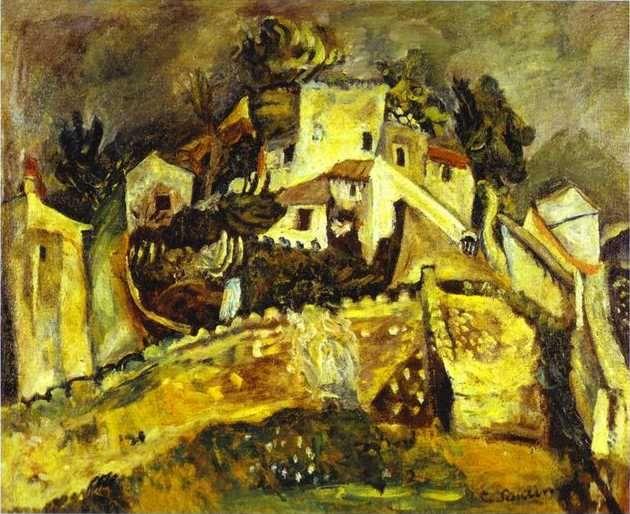 Chaim Soutine. Landscape at Cagnes/Paysage a Cagnes.