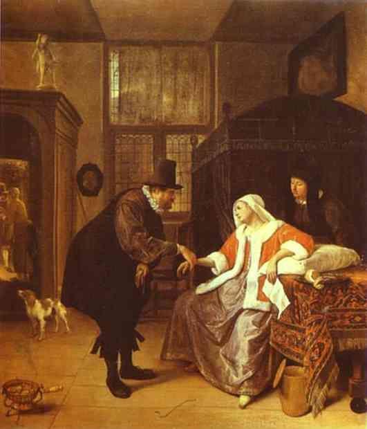 Jan Steen. The Lovesick Woman.