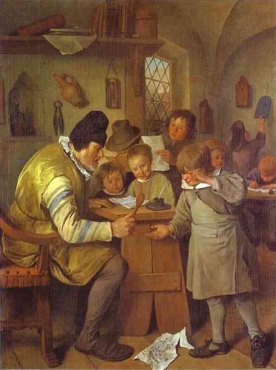 Jan Steen. The Village School.