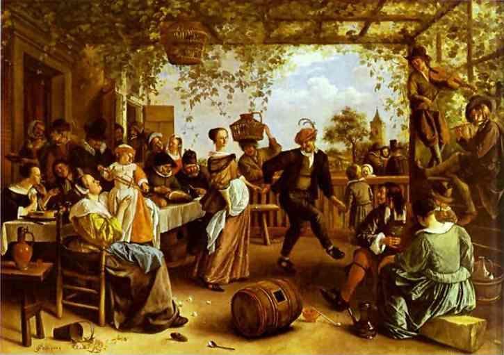 Jan Steen. The Dancing Couple.