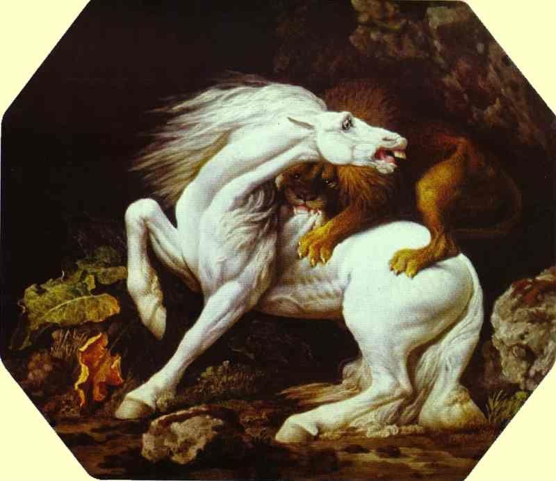 George Stubbs. Horse Attacked by a Lion.