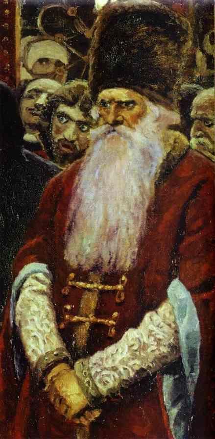 Vasily Surikov. Morning of the Strelets' Execution. Detail.