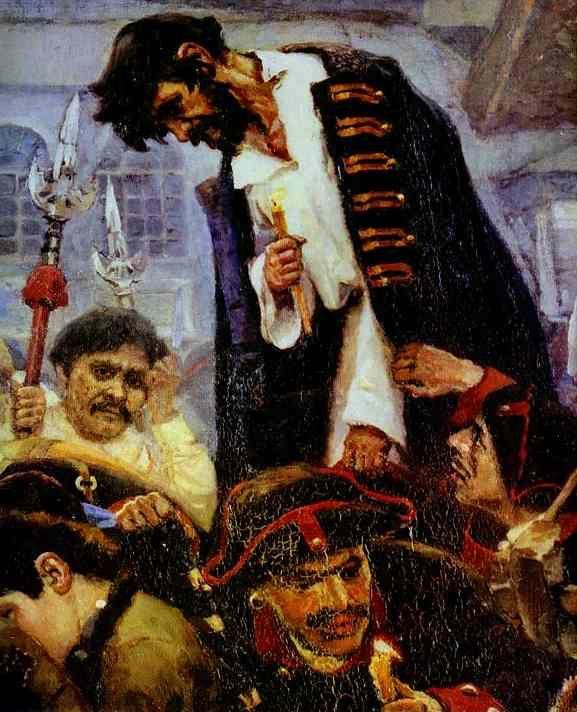 Vasily Surikov. Morning of the Strelets' Execution. Detail.