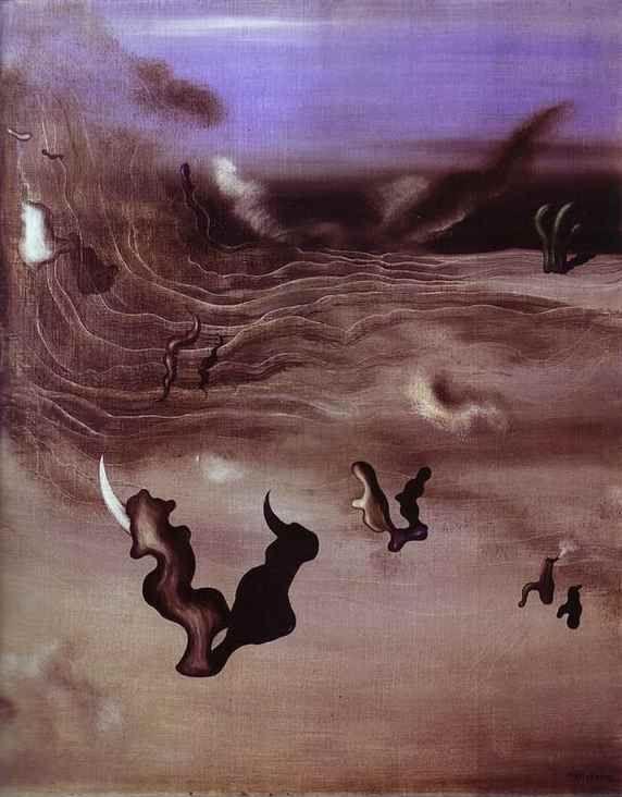Yves Tanguy. Untitled (Wind). Sans titre (Il vent).