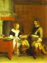 Gerard Terborch. The Military Admirer.
