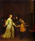 Gerard Terborch. A Dancing Couple.