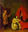 Gerard Terborch. A Village Postman.