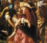 Jacopo Robusti, called Tintoretto. Esther before Ahasuerus. Detail.