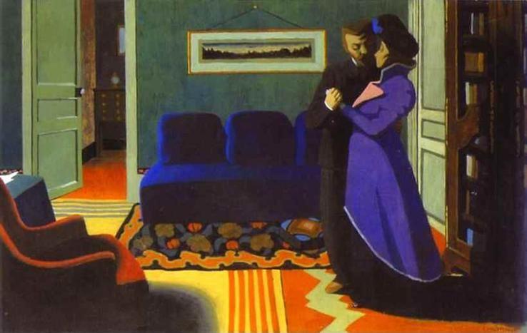 Félix Vallotton. The Visit/La Visite.