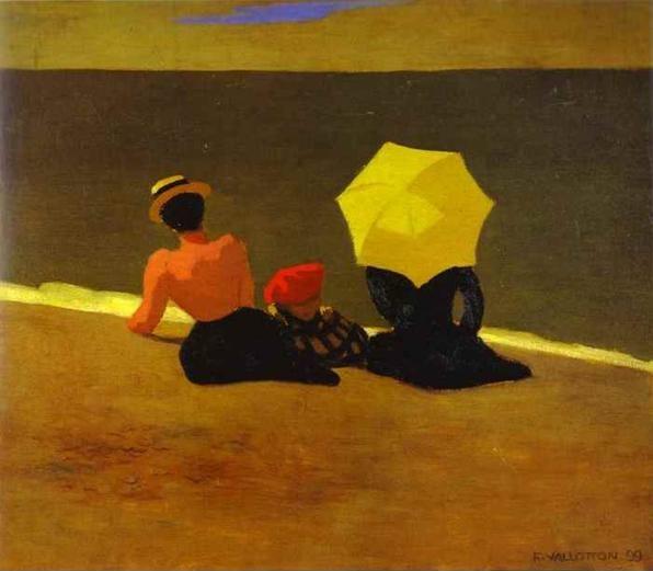 Félix Vallotton. On the Beach/Sur la plage.