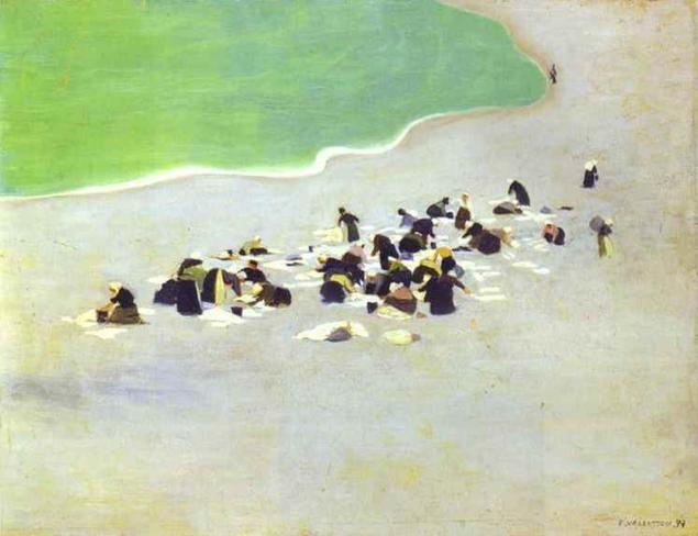 Félix Vallotton. Washerwomen on Etretat/Laveuses à Etretat.
