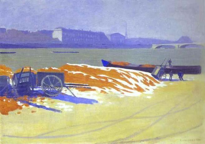 Félix Vallotton. Red Sand and Snow/Sable rouge et neige.