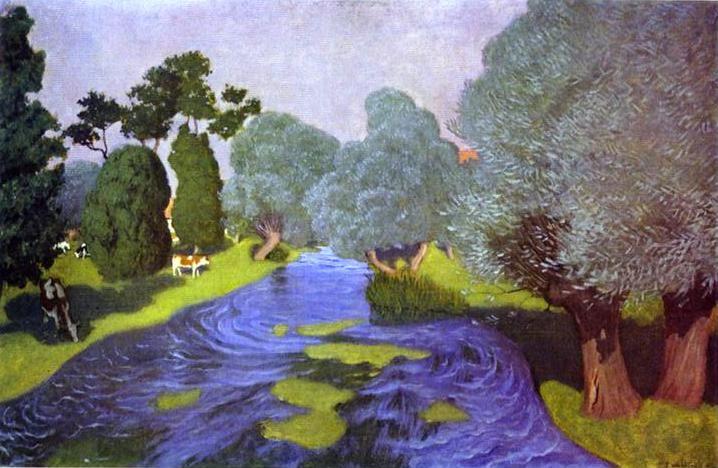 Félix Vallotton. Landscape in Normandy. Arques-la-Bataille.