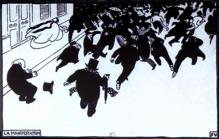 Félix Vallotton. The Manifistation/ La Manifestation.